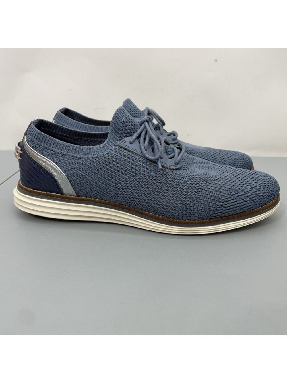 Cole Haan OriginalGrand Meridian Oxfords Shoes Knit Comfort Casual Blue Women 10
